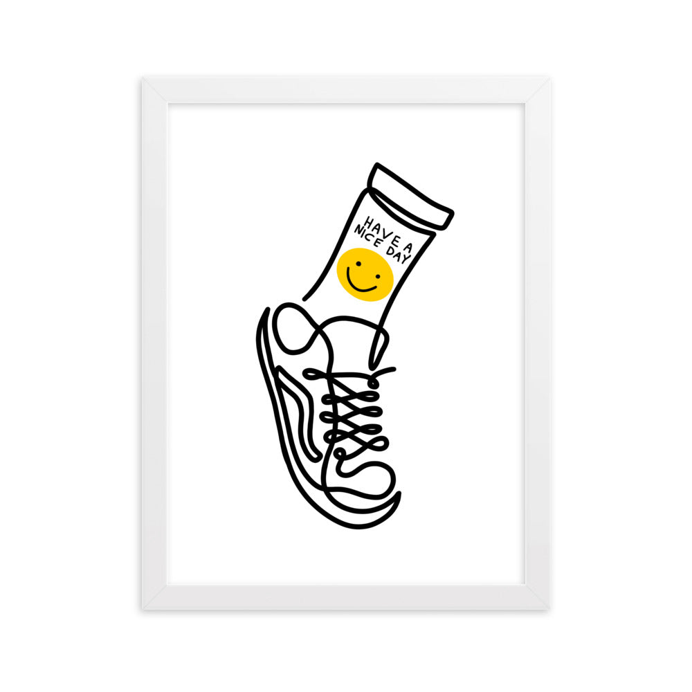 Have A Nice Day - Framed Art Print