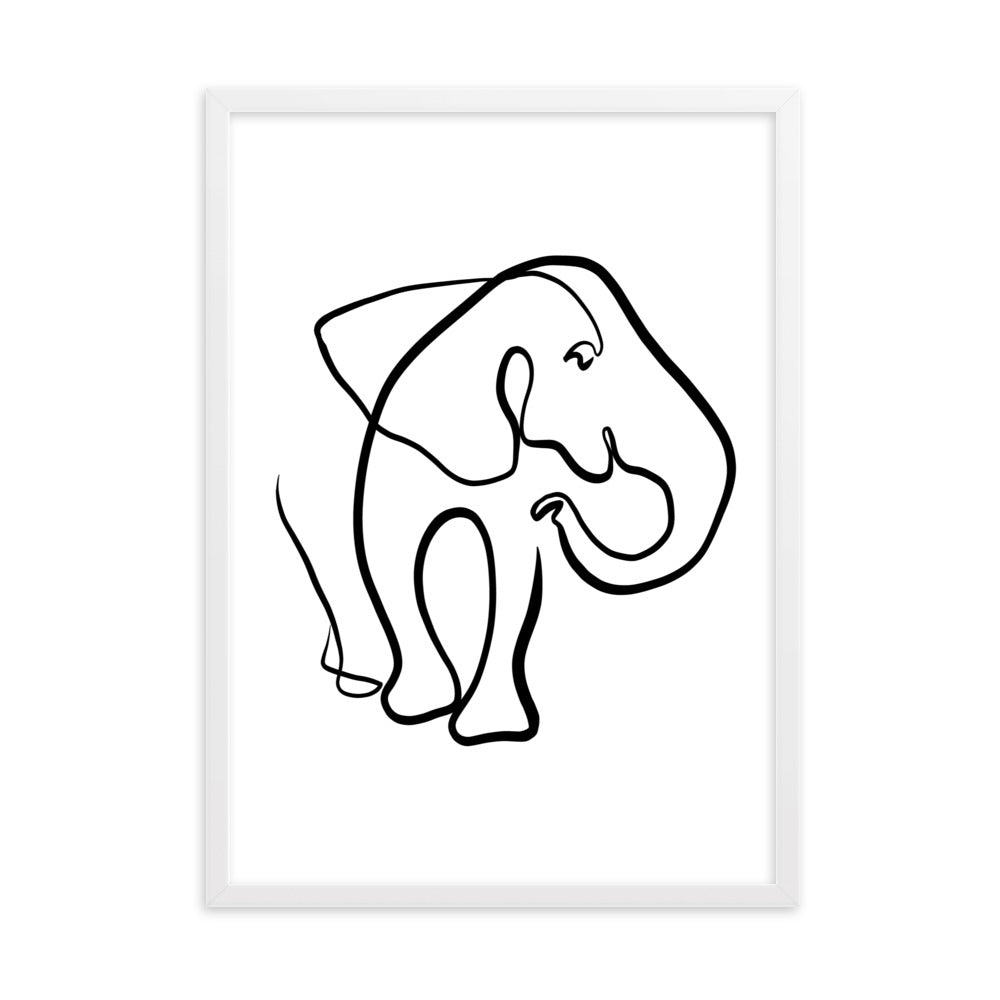 The Elephant I - Framed Art Print