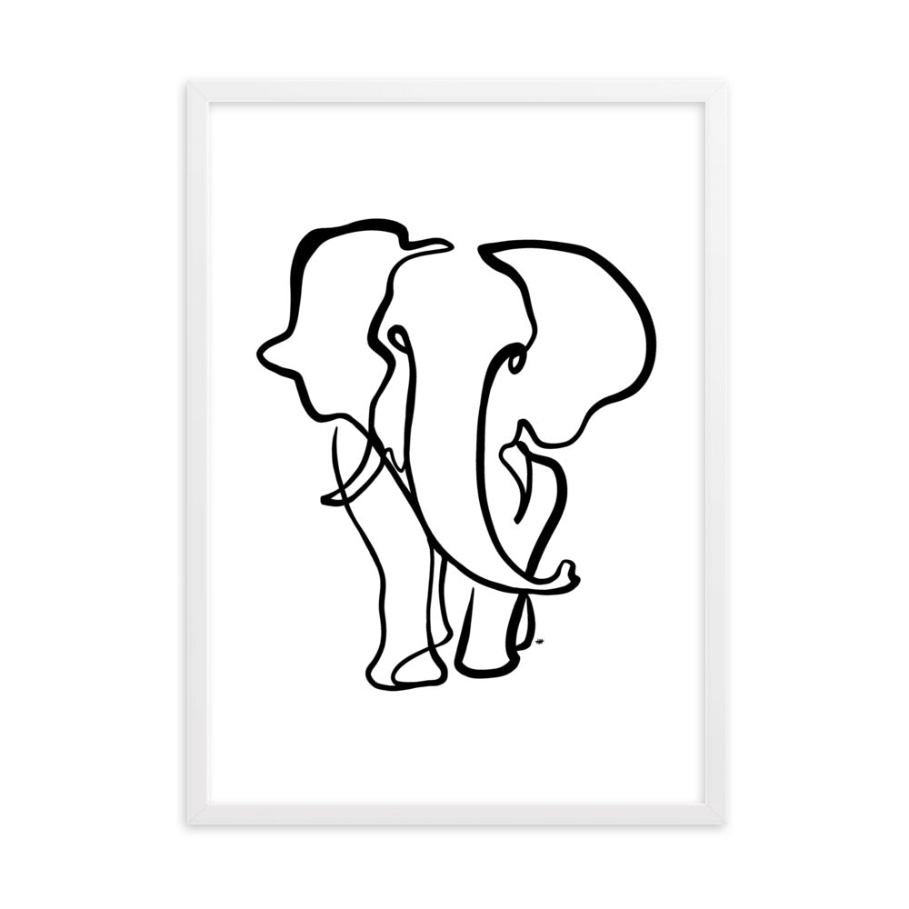 The Elephant II - Framed Art Print