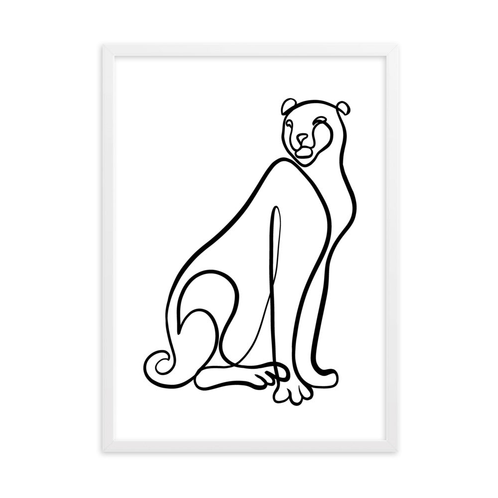 The Cheetah - Framed Art Print