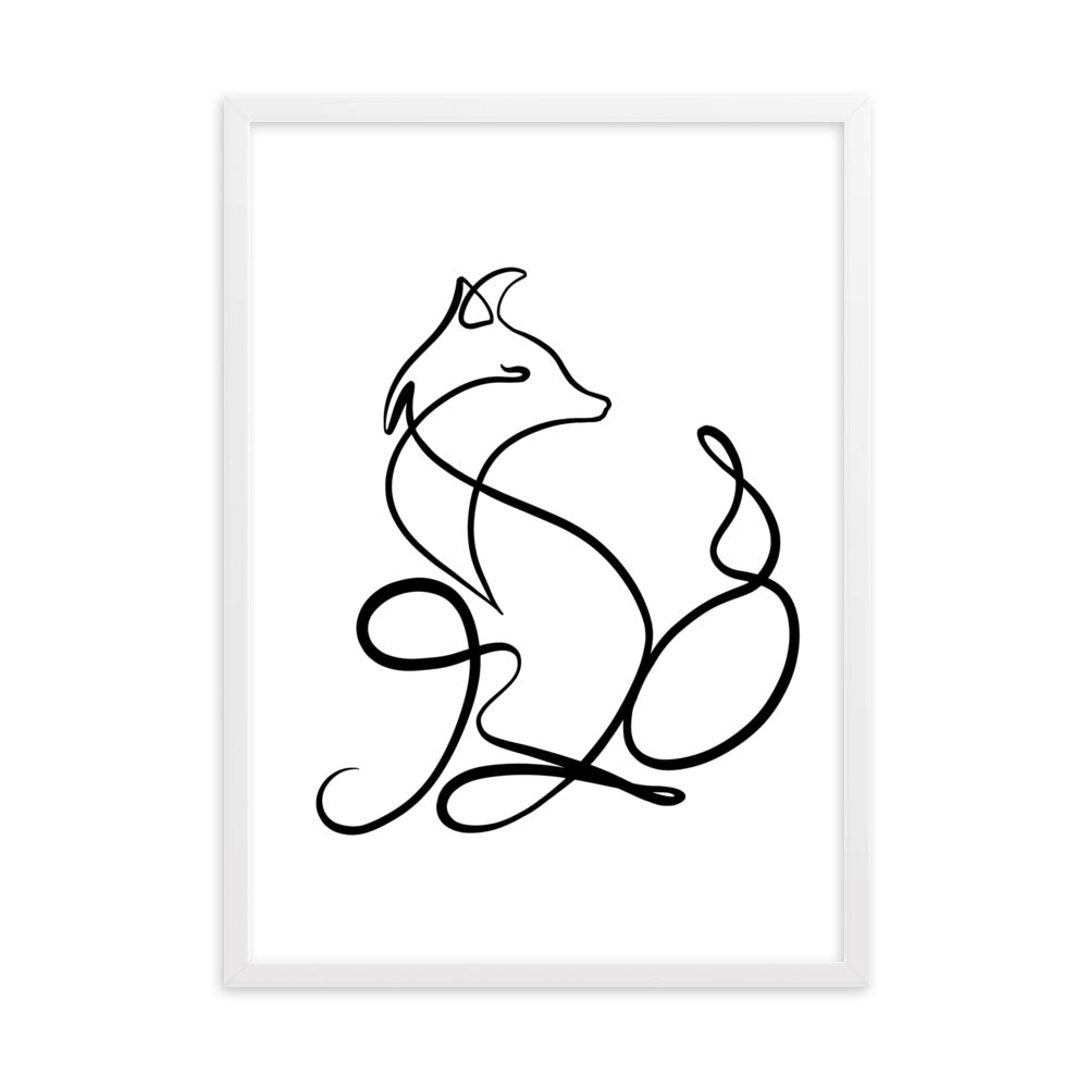 The Fox - Framed Art Print