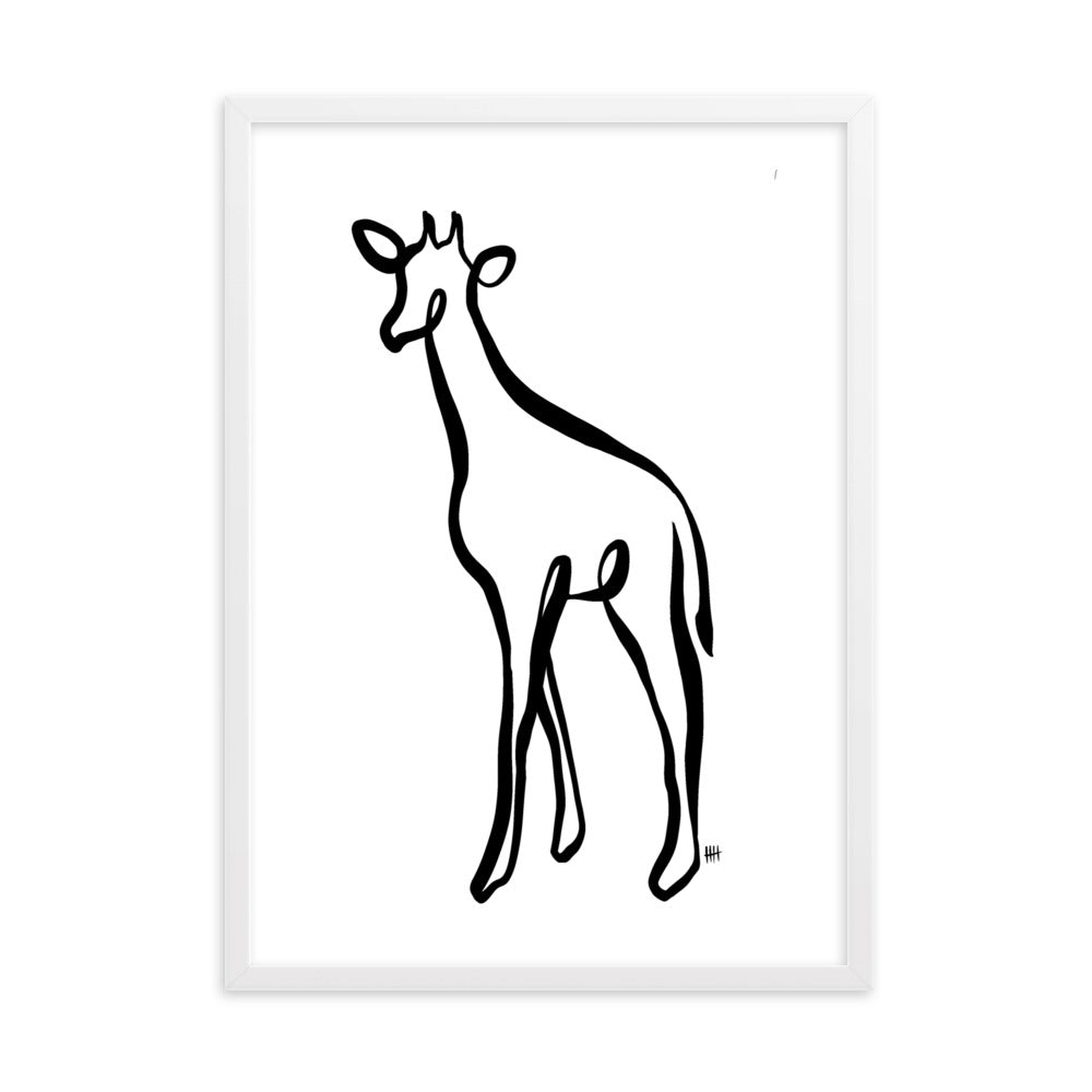 The Giraffe - Framed Art Print