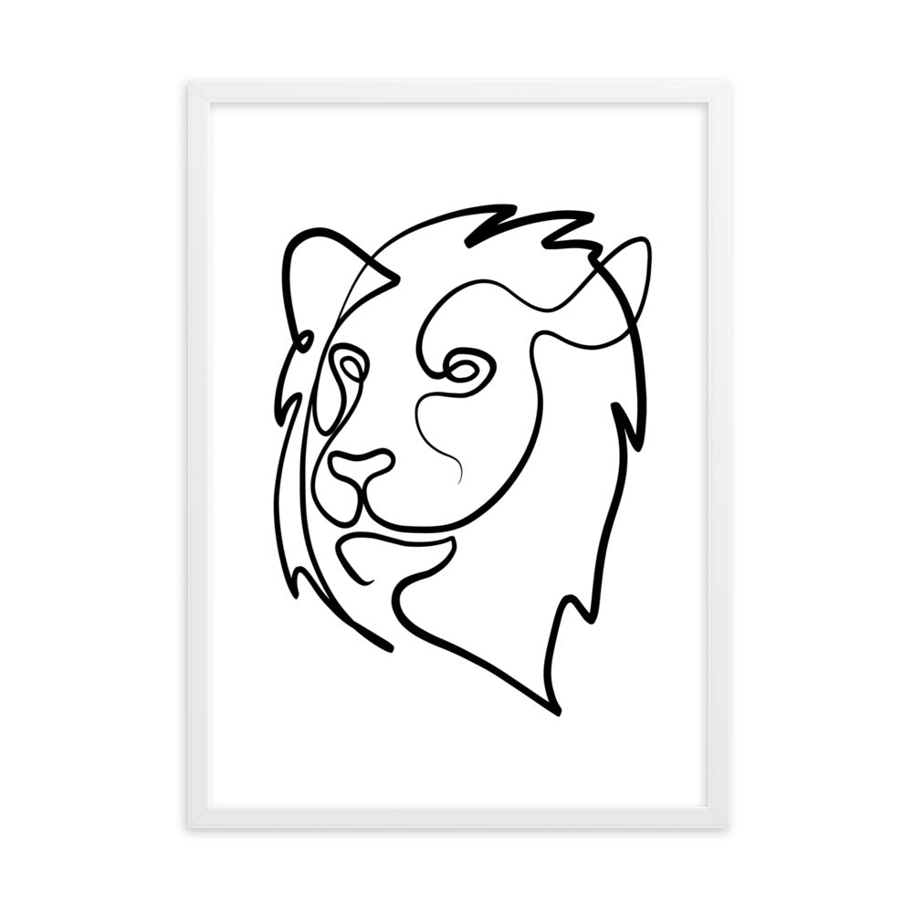 The Lion - Framed Art Print