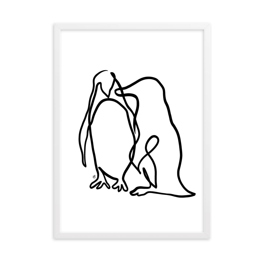 The Penguins - Framed Art Print