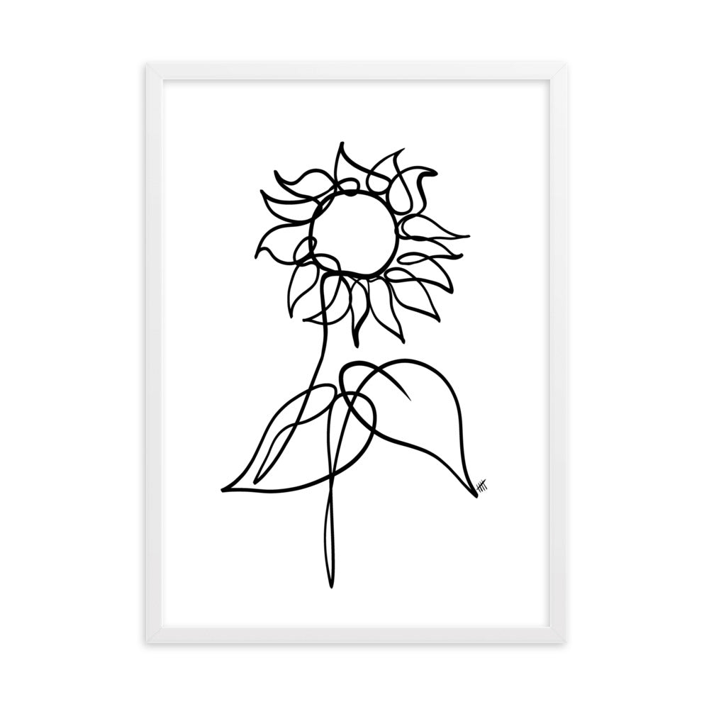 The Sunflower - Framed Art Print