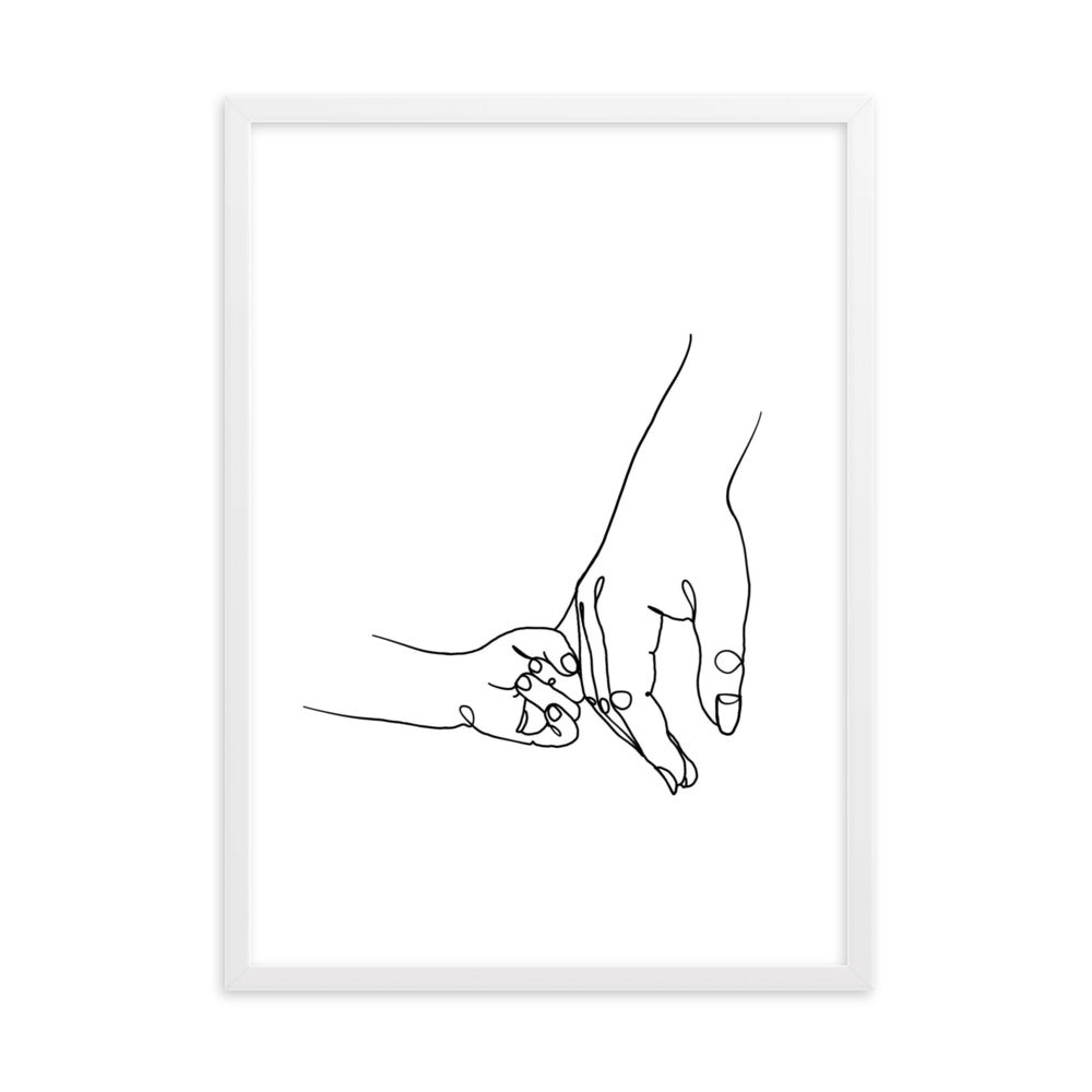 Mother and Daughter - Framed Art Print