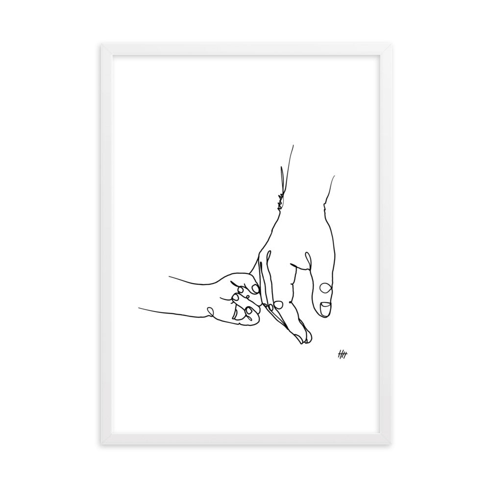 Father and Daughter - Framed Art Print