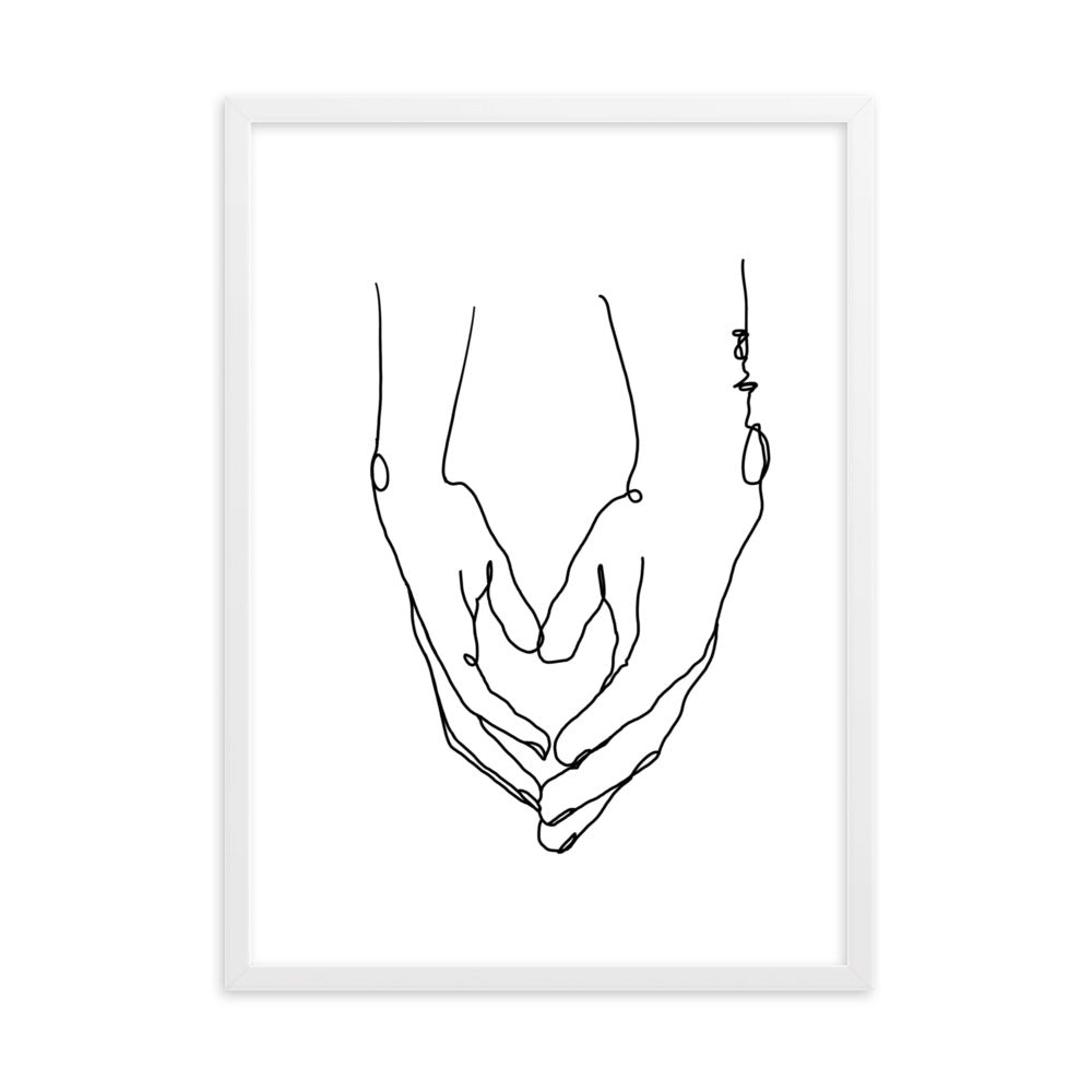 Heart in Your Hands - Framed Art Print