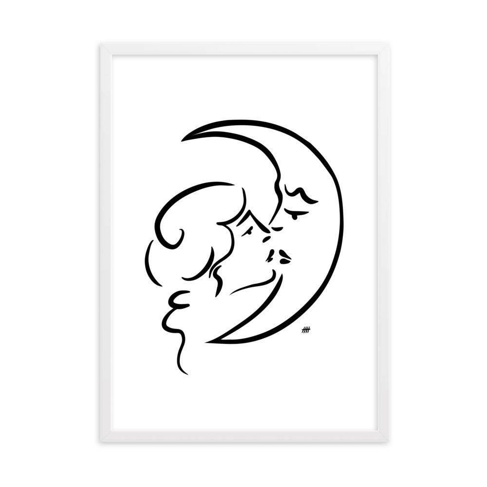 The Moon and I - Framed Art Print