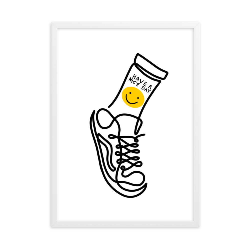 Have A Nice Day - Framed Art Print