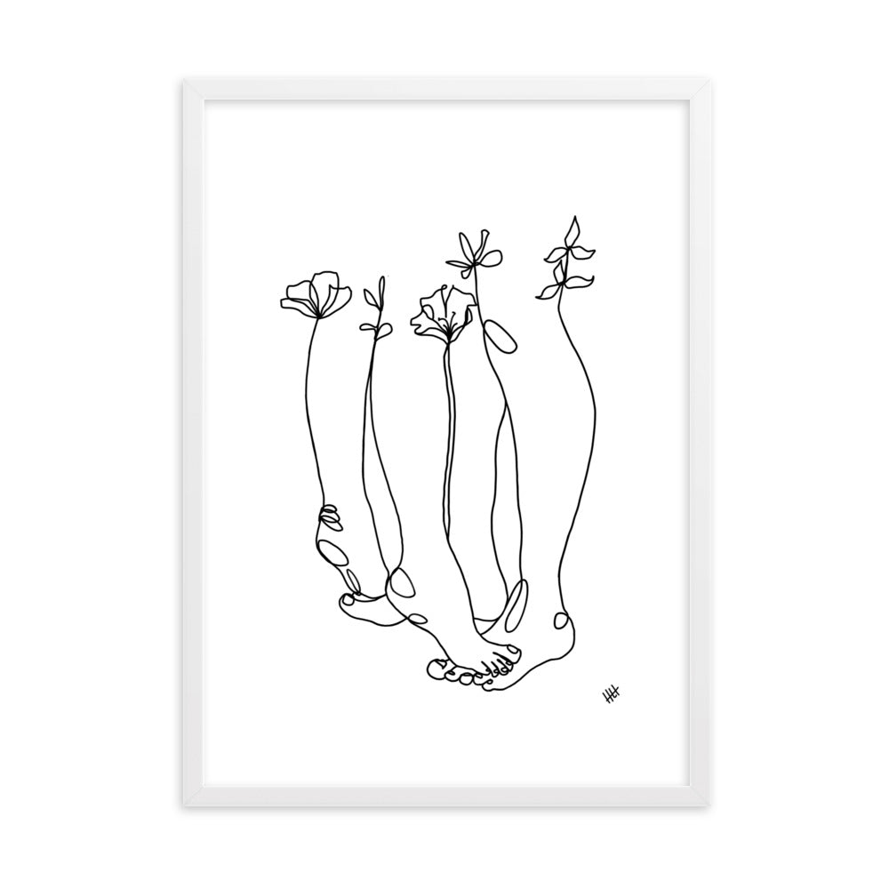 Tippy Toes - Framed Art Print