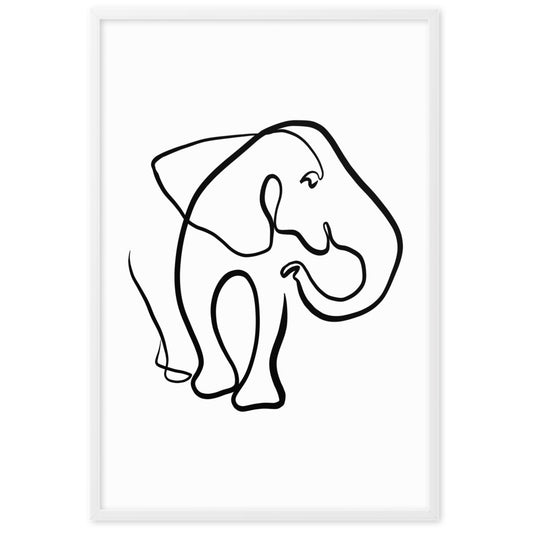 The Elephant I - Framed Art Print