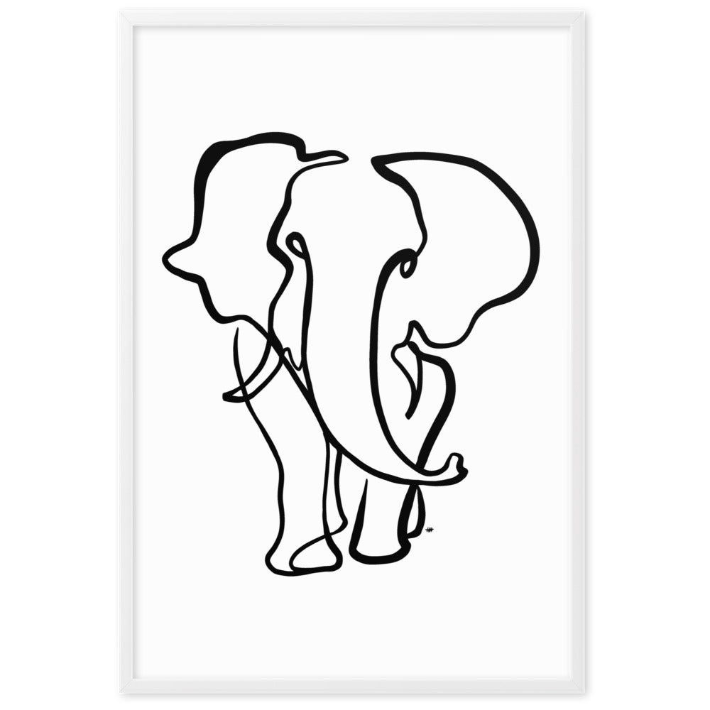 The Elephant II - Framed Art Print