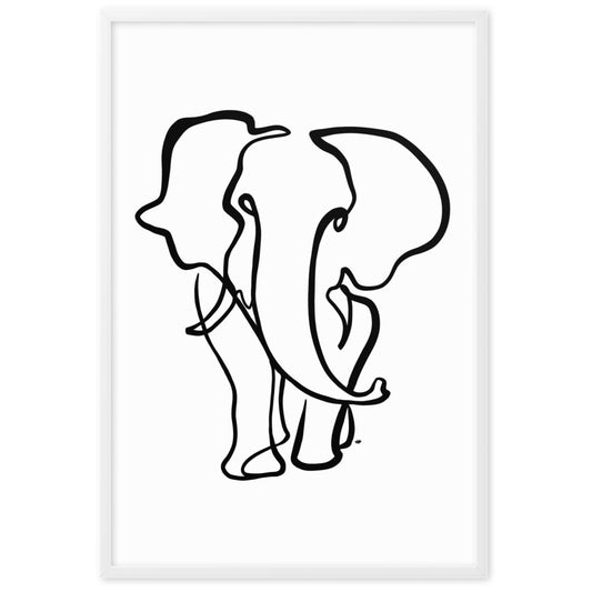 The Elephant II - Framed Art Print