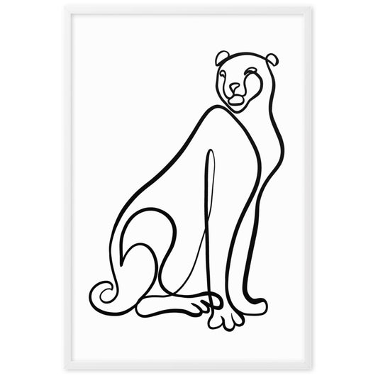The Cheetah - Framed Art Print
