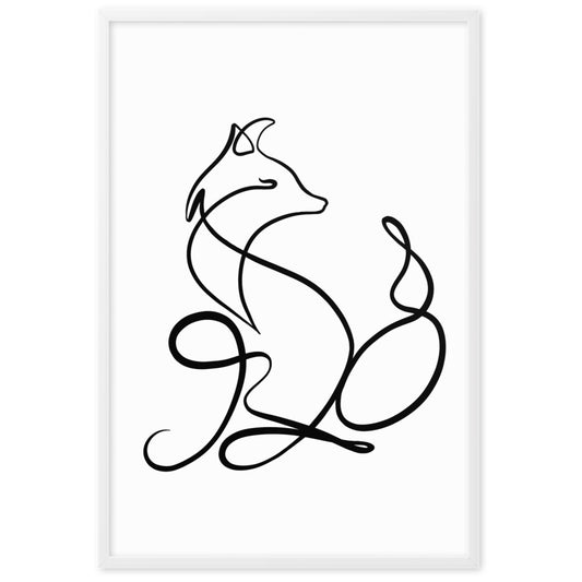 The Fox - Framed Art Print
