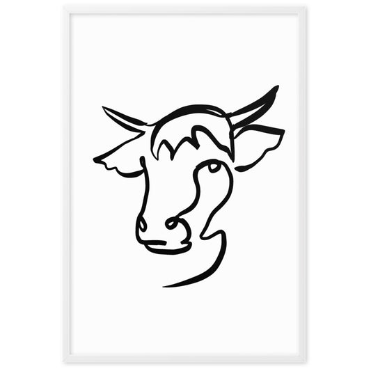 The Highland Cow - Framed Art Print
