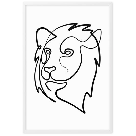 The Lion - Framed Art Print