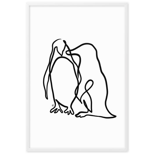 The Penguins - Framed Art Print
