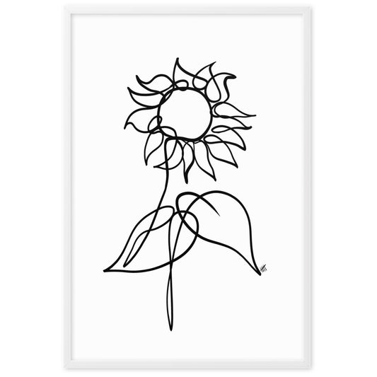 The Sunflower - Framed Art Print