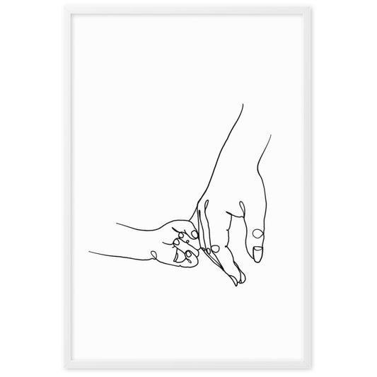 Mother and Daughter - Framed Art Print