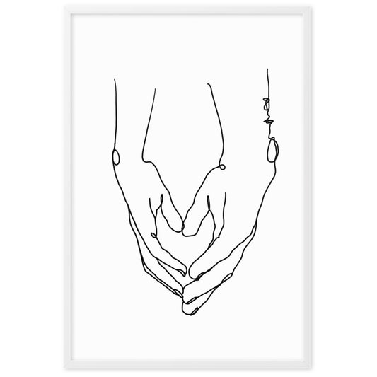 Heart in Your Hands - Framed Art Print