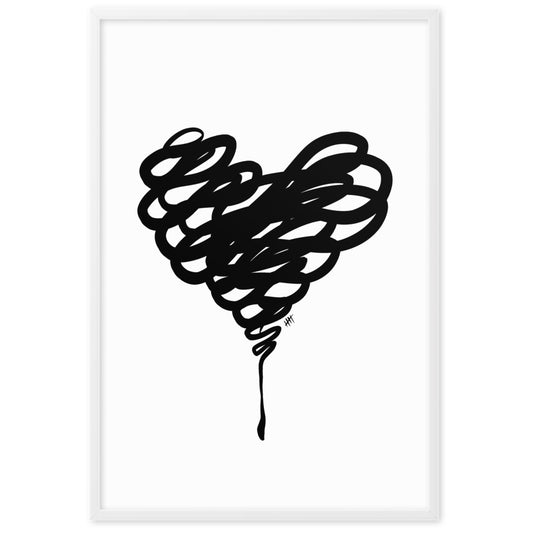 Messy Love - Framed Art Print