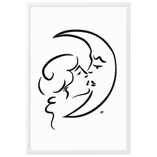 The Moon and I - Framed Art Print