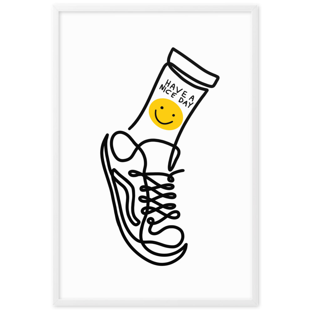 Have A Nice Day - Framed Art Print