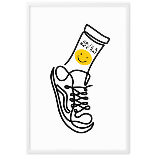 Have A Nice Day - Framed Art Print