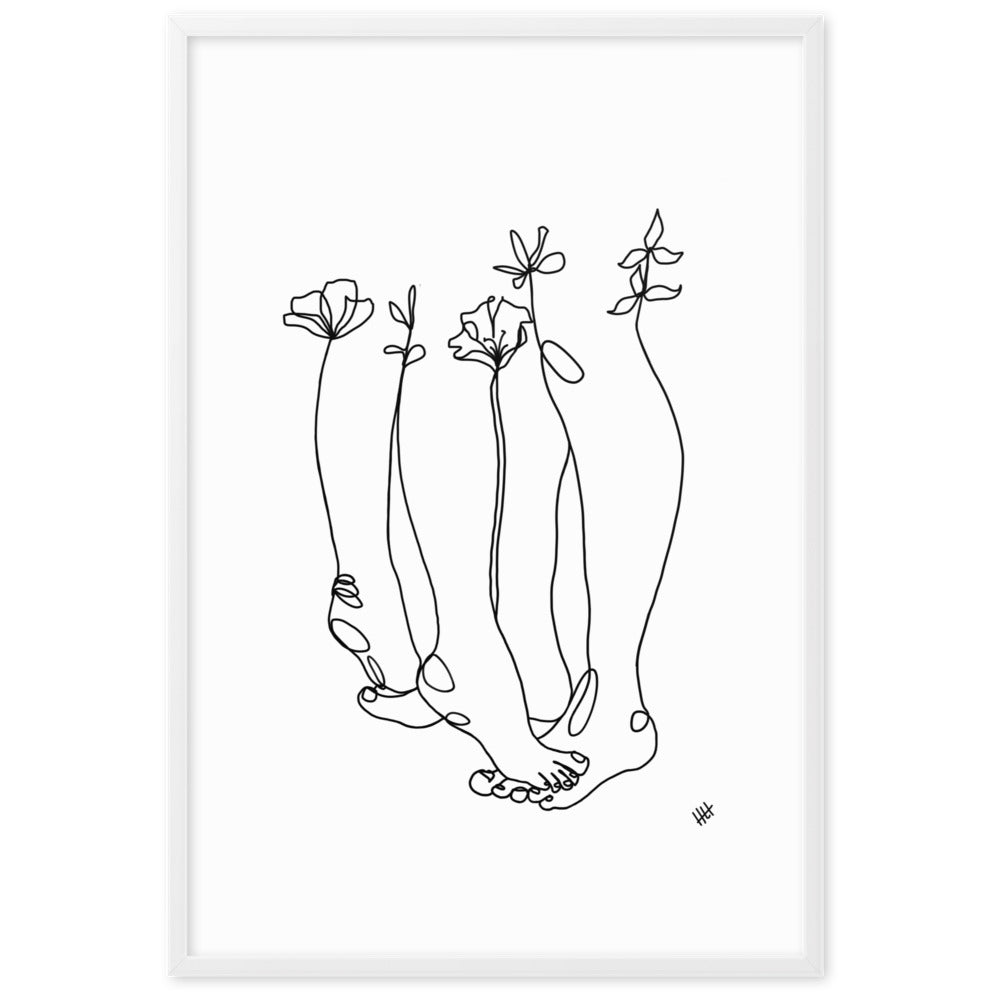 Tippy Toes - Framed Art Print