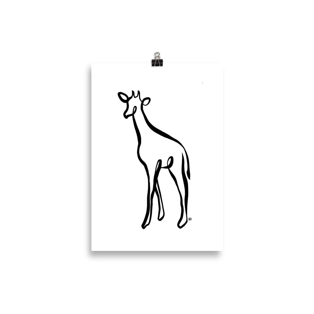 The Giraffe - Art Print