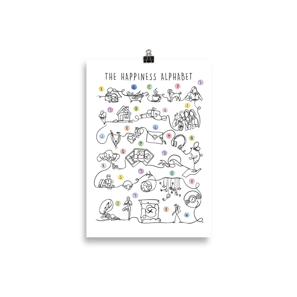 The Happy Alphabet - Art Print