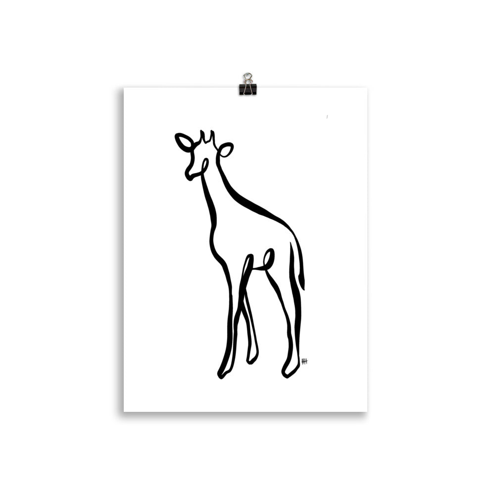 The Giraffe - Art Print