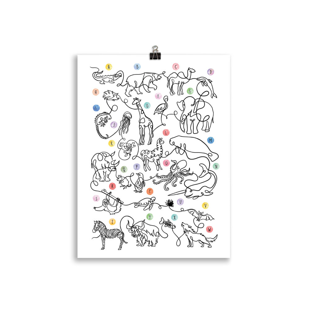 The Animal Alphabet - Art Print