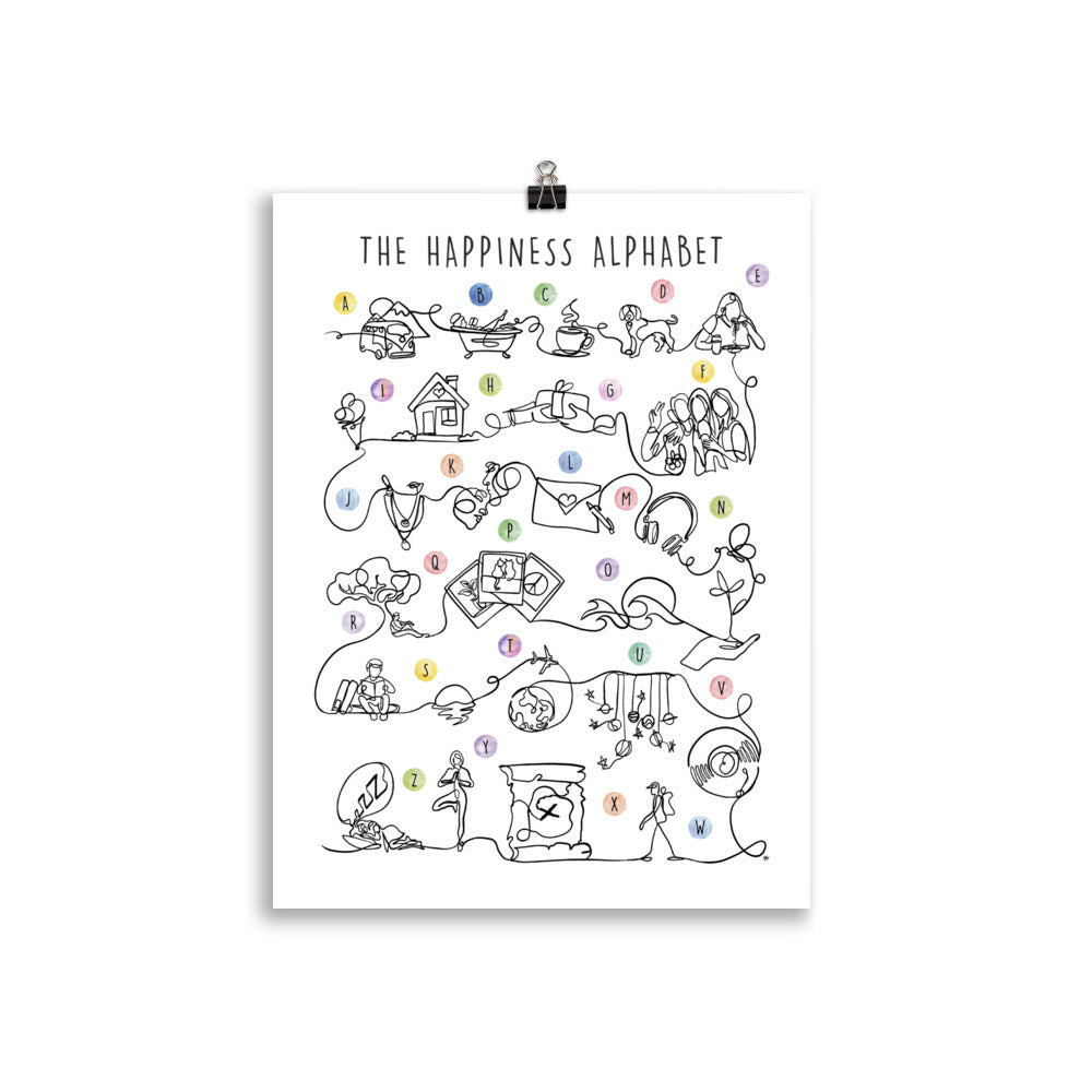 The Happy Alphabet - Art Print