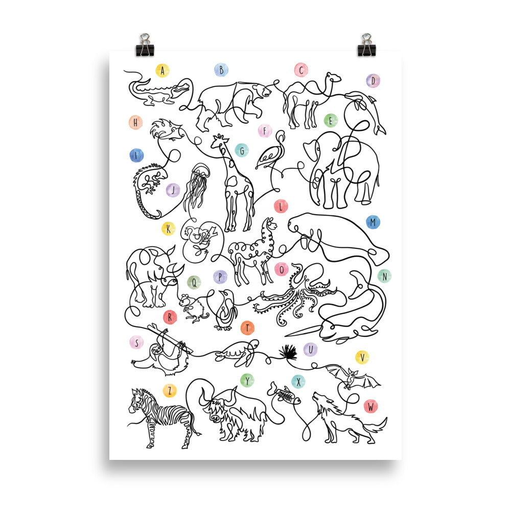 The Animal Alphabet - Art Print