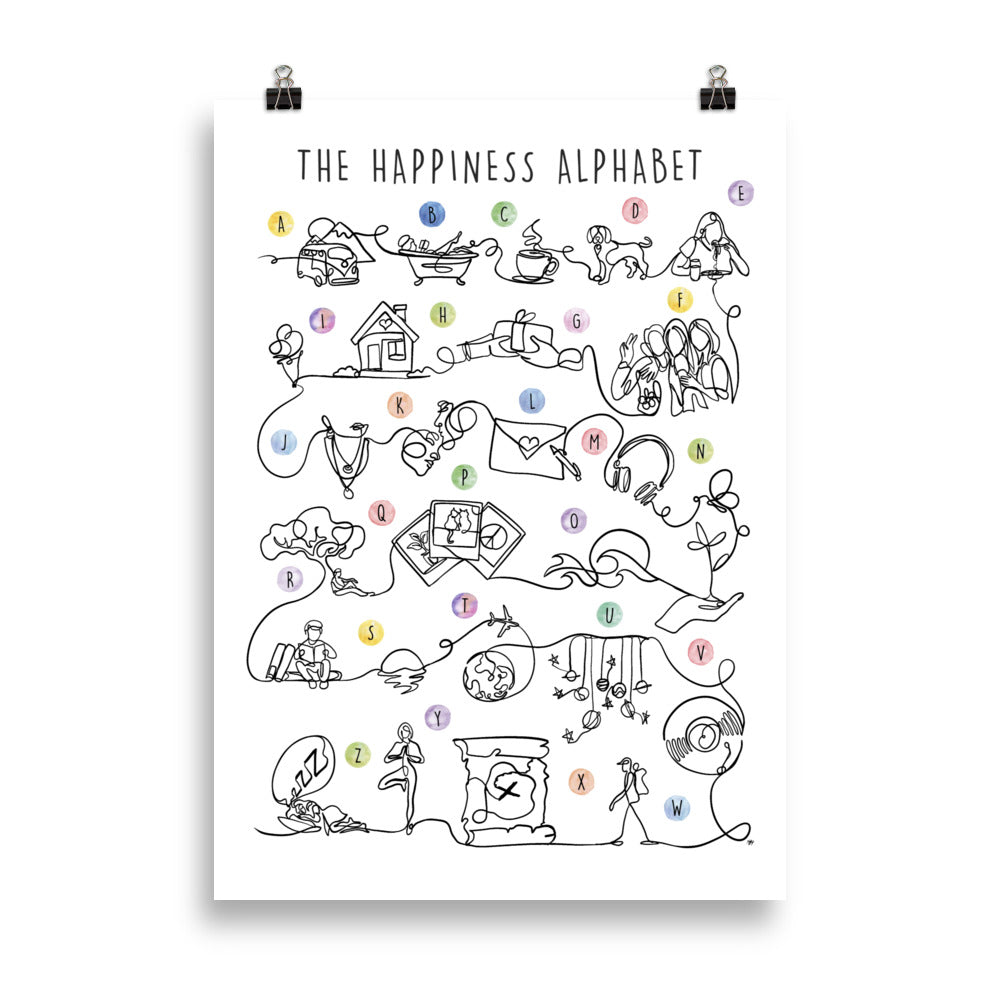 The Happy Alphabet - Art Print