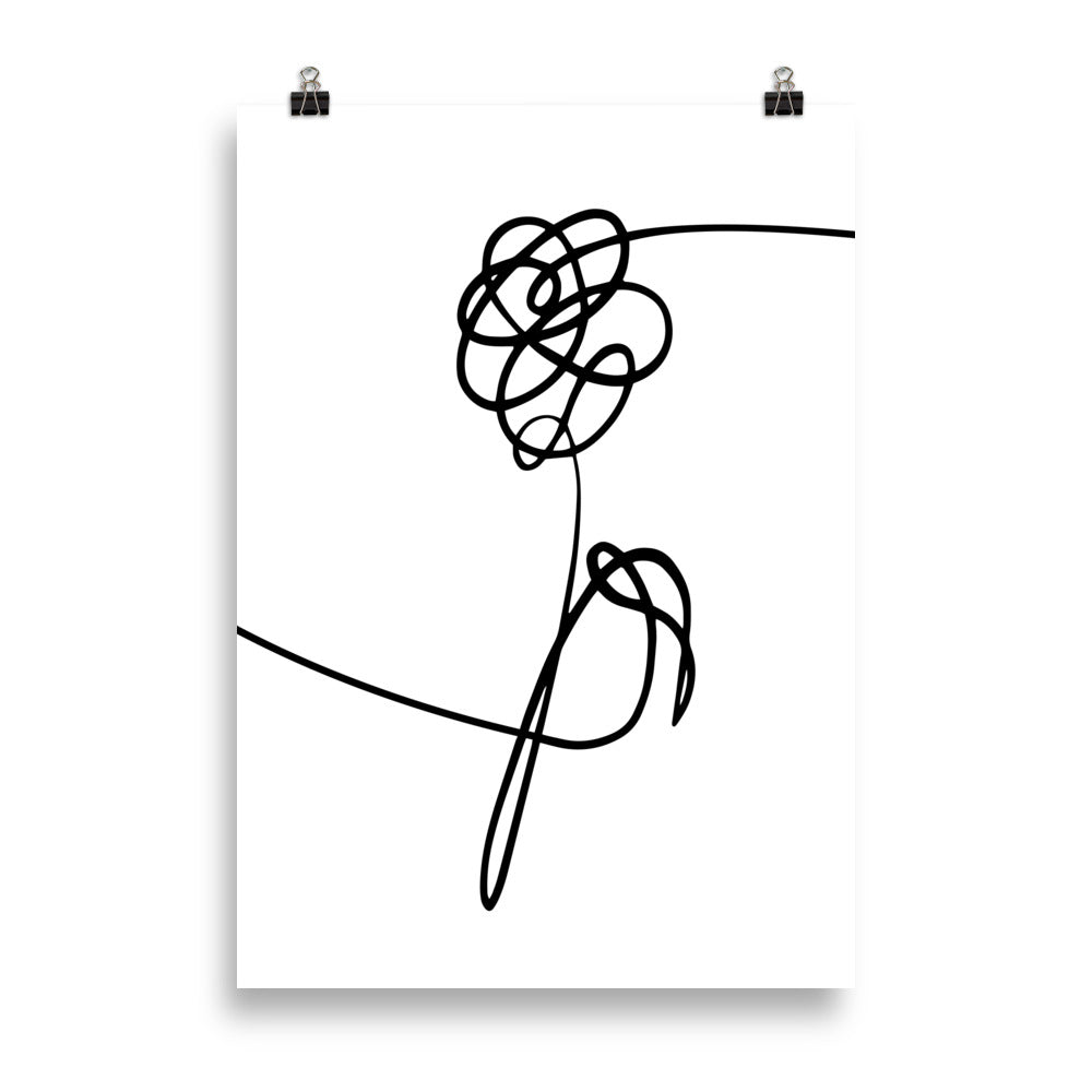 Love Yourself (BTS) – Peony Flower – Art Print