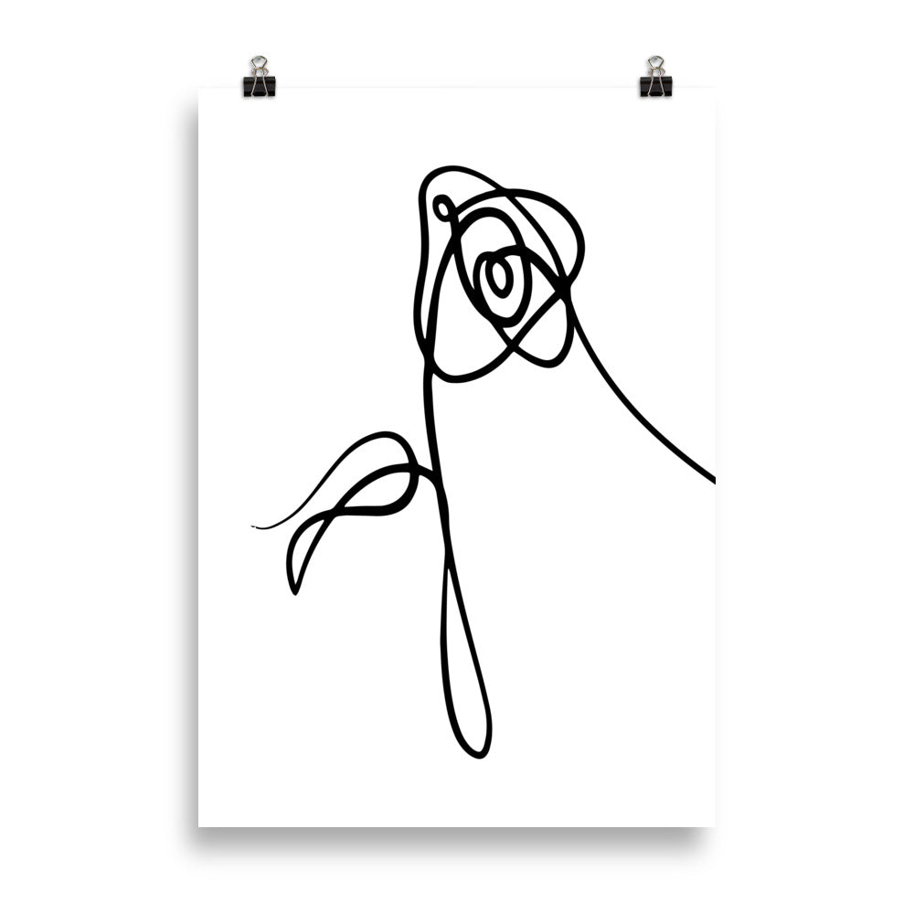Love Yourself (BTS) – Rose Flower – Art Print