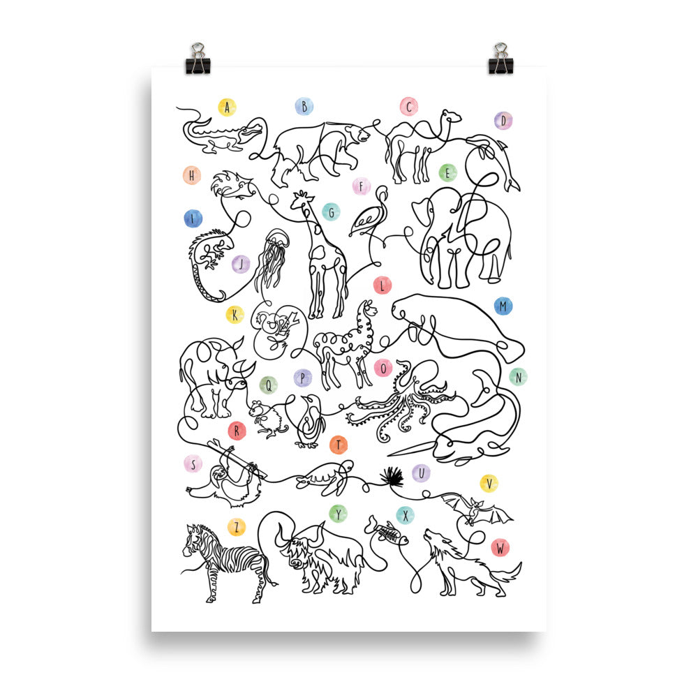 The Animal Alphabet - Art Print