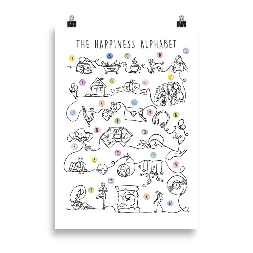 The Happy Alphabet - Art Print
