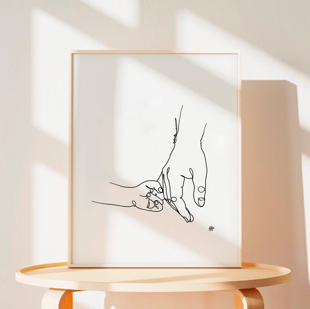 Father and Daughter - Art Print