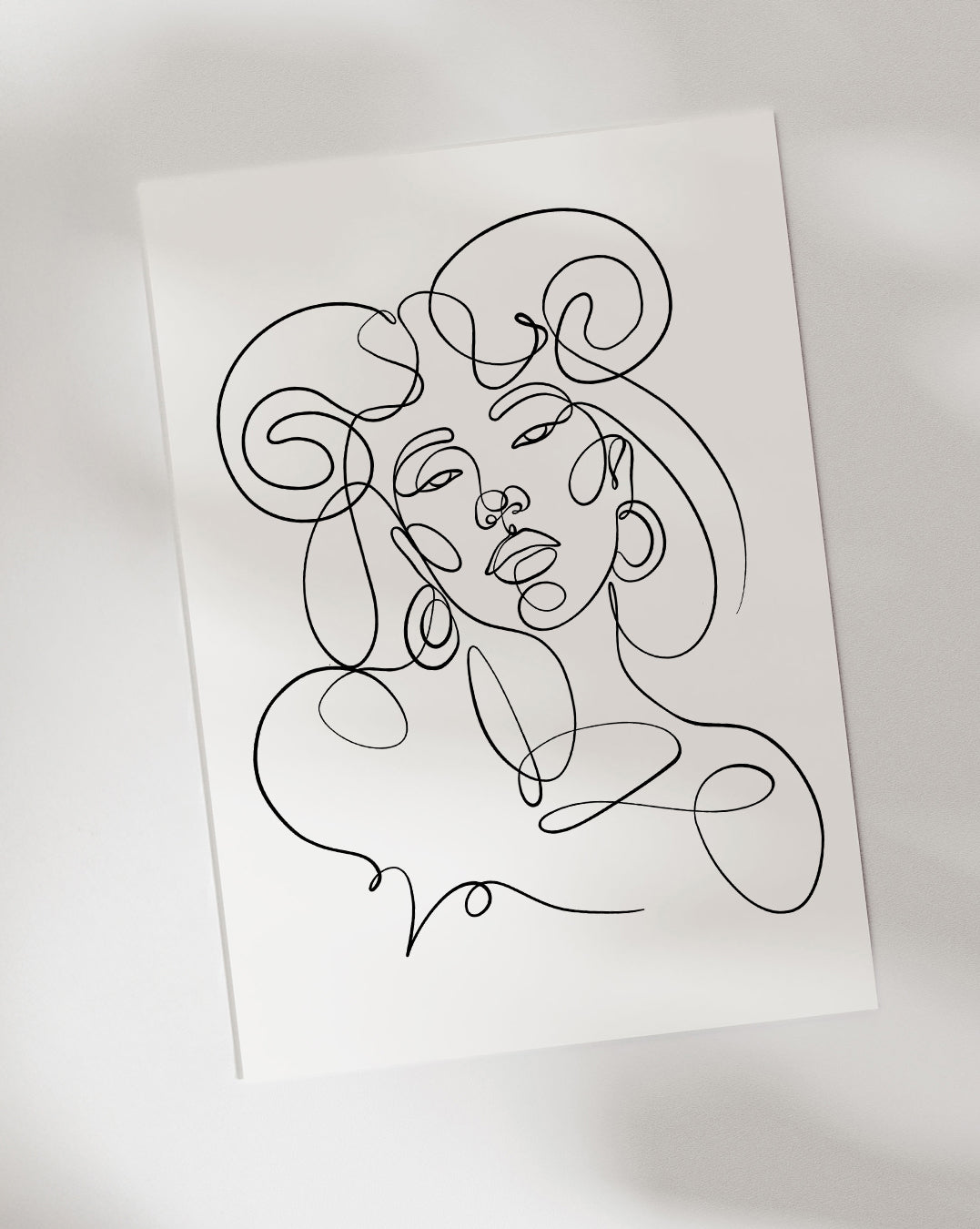 Aries - One Line Zodiac Art Print