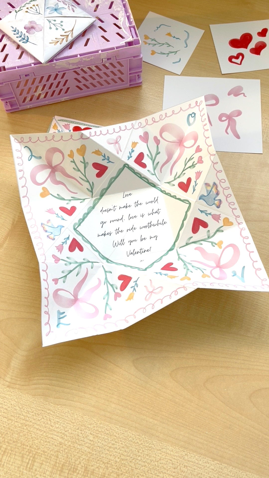 Custom Victorian Love Token - Hand Illustrated Bespoke Invitation or Keepsake