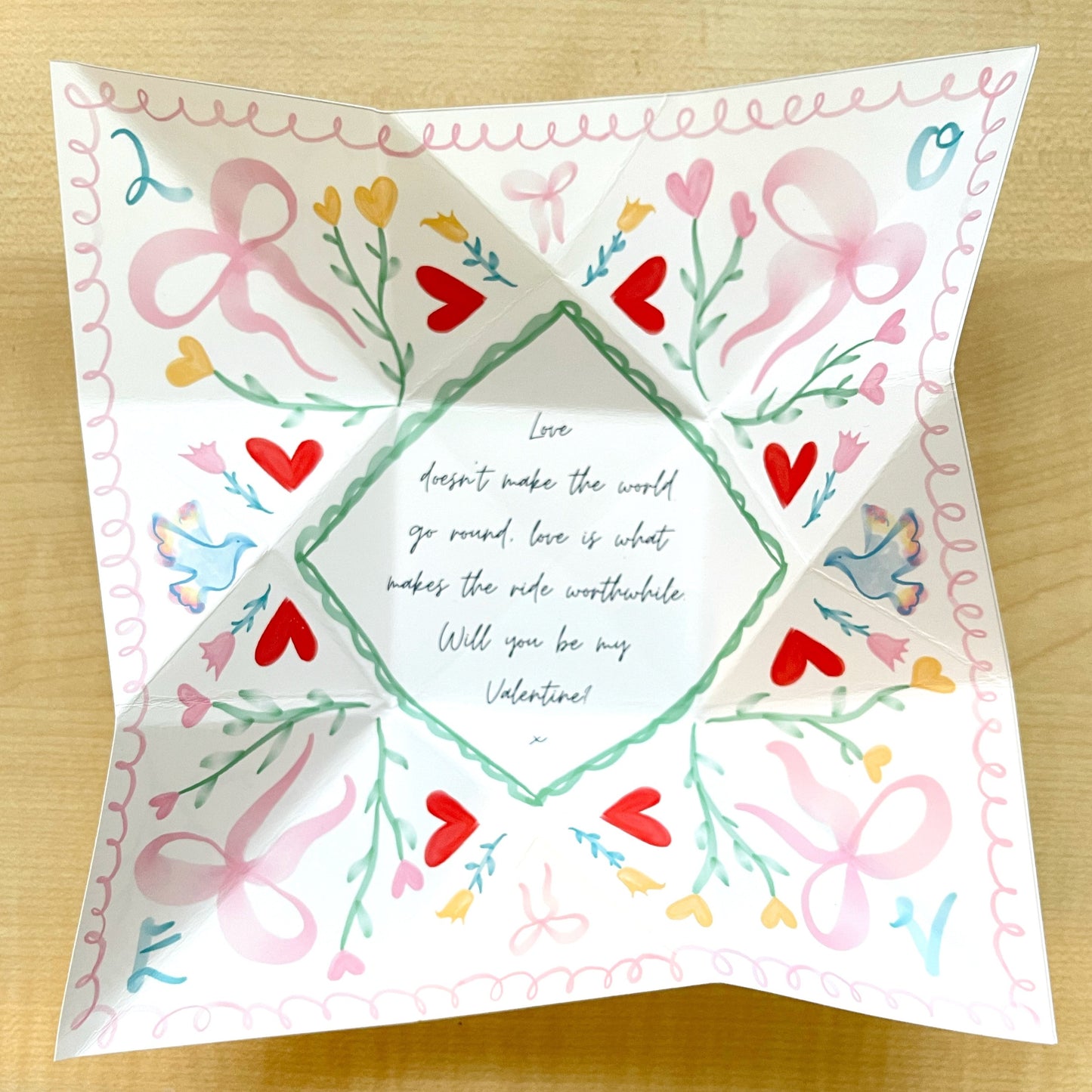 Ribbons & Bows - Victorian Love Token Template