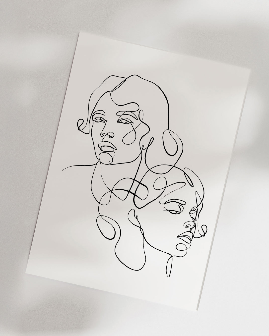 Gemini - One Line Zodiac Art Print