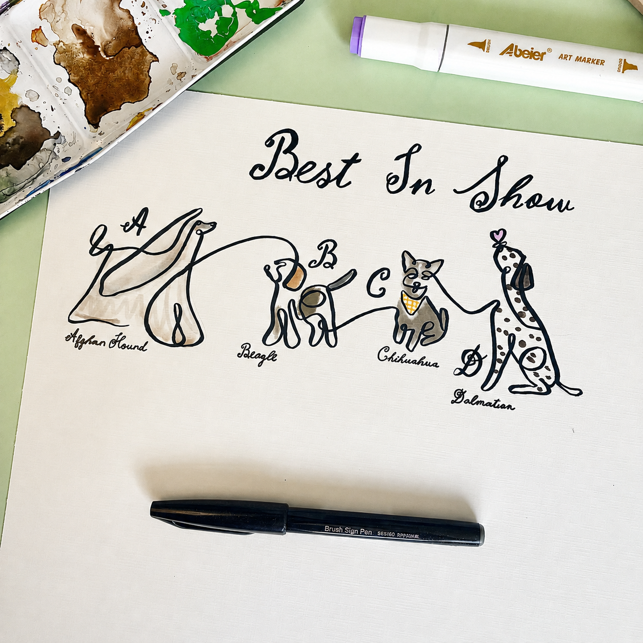 Best in Show – Limited Edition A-Z of Dogs Art Print
