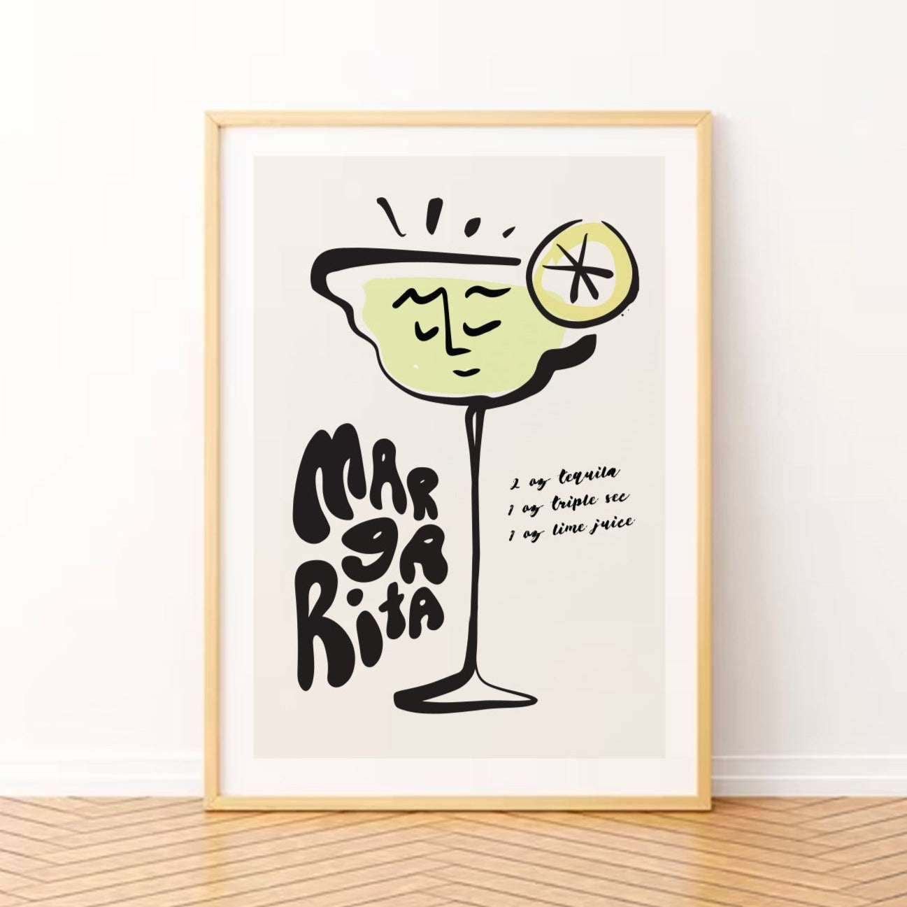 Margarita Cocktail Poster Print