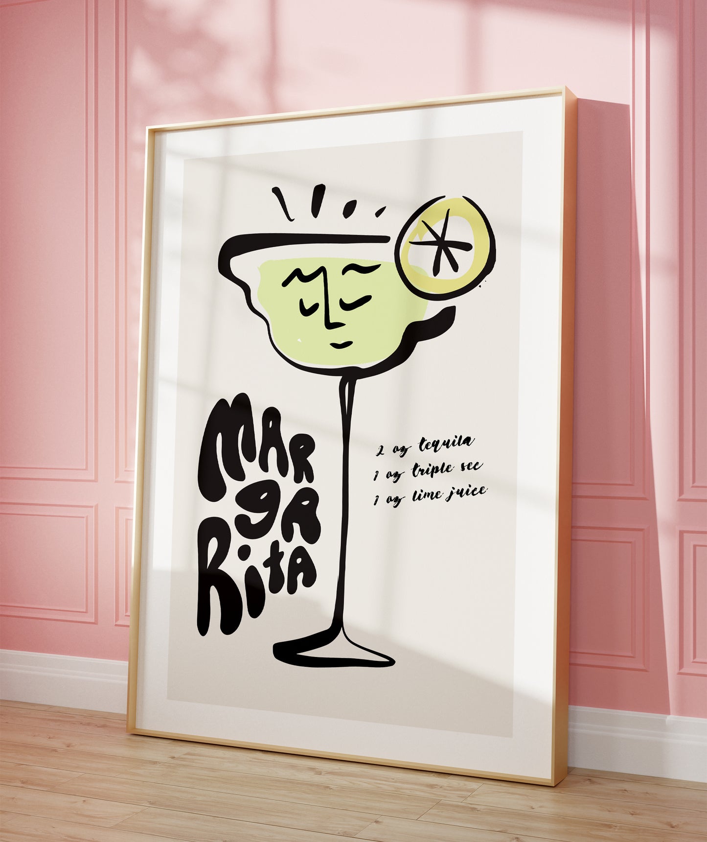 Margarita Cocktail Poster Print